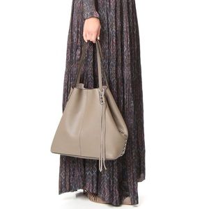 Rebecca Minkoff Unlined Graphite Tote & wallet